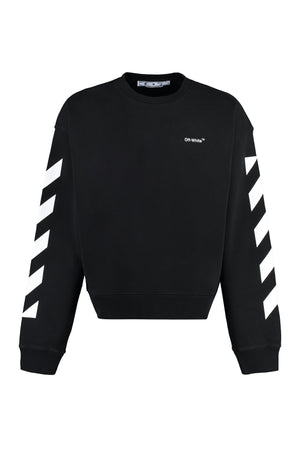 Cotton crew-neck sweatshirt-0